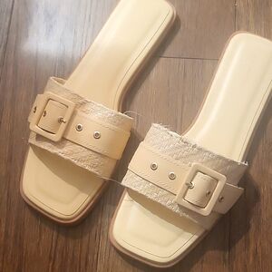 Anthropologie Beige Sandals